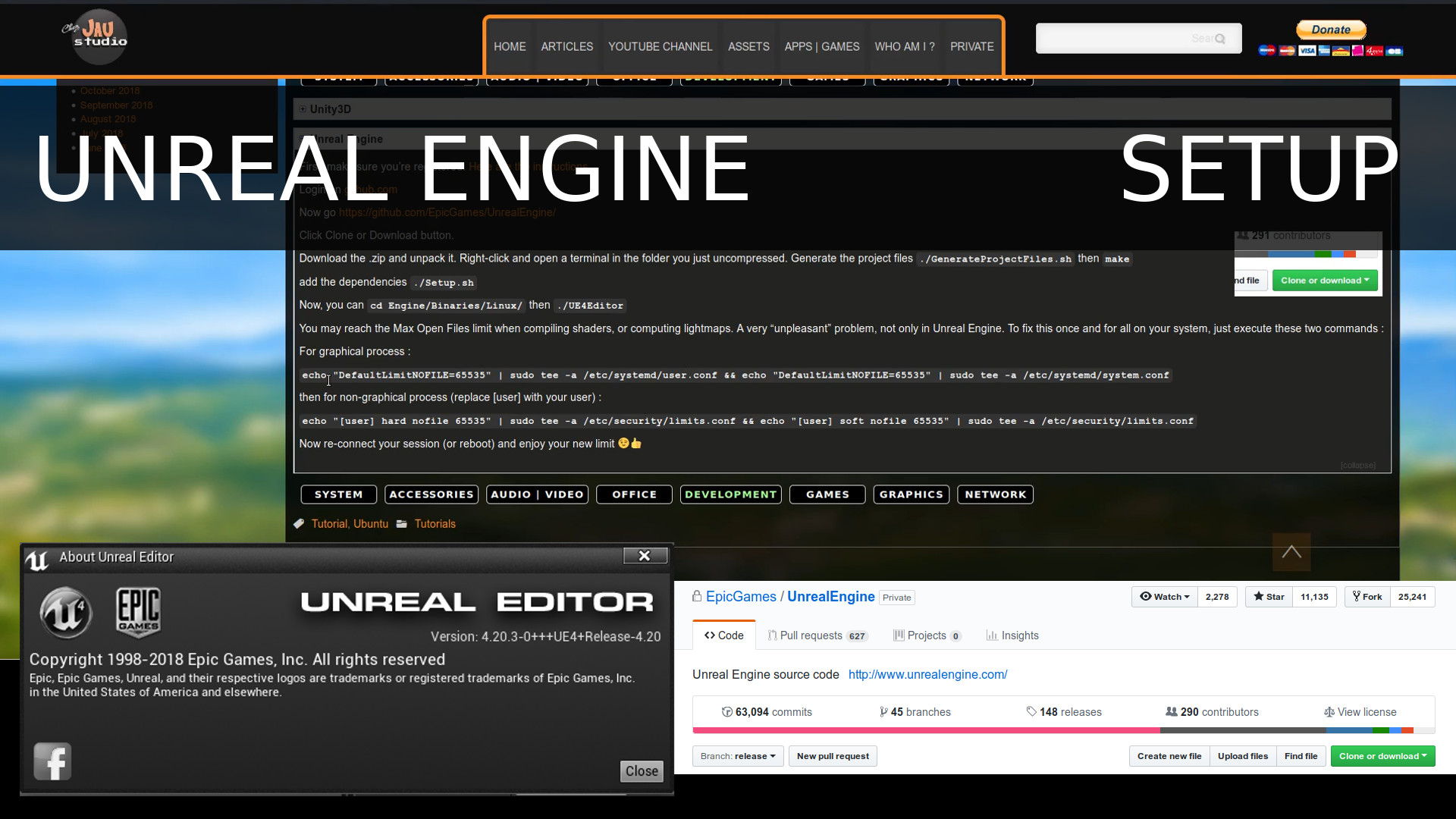 Install Unreal Engine 4 Editor on Linux